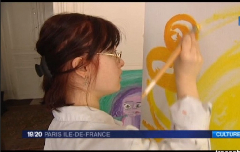 На телеканале «France 3» прошел репортаж о талантливой молодой художнице Марьям Алекберли