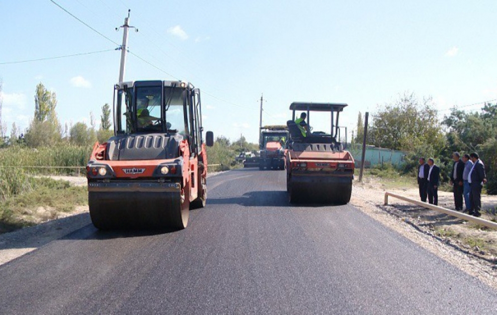 Sabirabadda inşa edilən yol 20 min əhalinin gediş-gəlişini asanlaşdıracaq