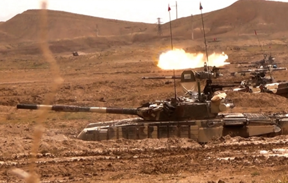 Tank bölmələri döyüş vərdişlərini təkmilləşdirir