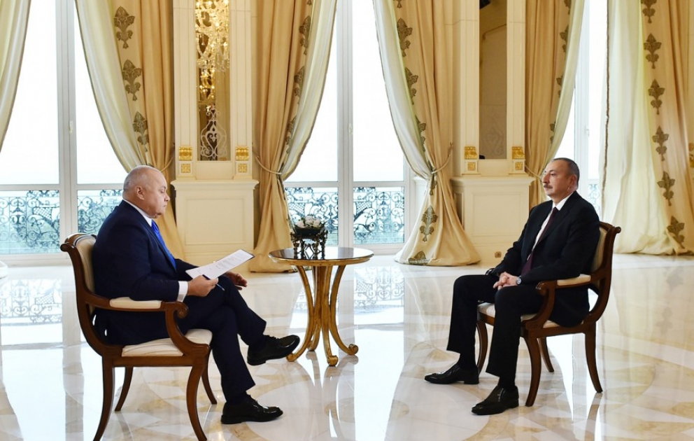 President Ilham Aliyev responded to questions from Sputnik International News Agency