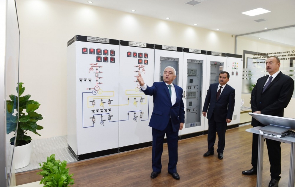 President Ilham Aliyev attended opening of “Daş Salahlı” sub-station in Qazakh