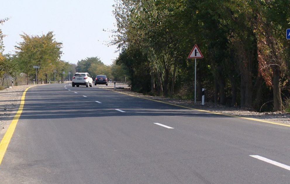 Tovuzda 3 yaşayış məntəqəsini birləşdirən yol yenidən qurulub