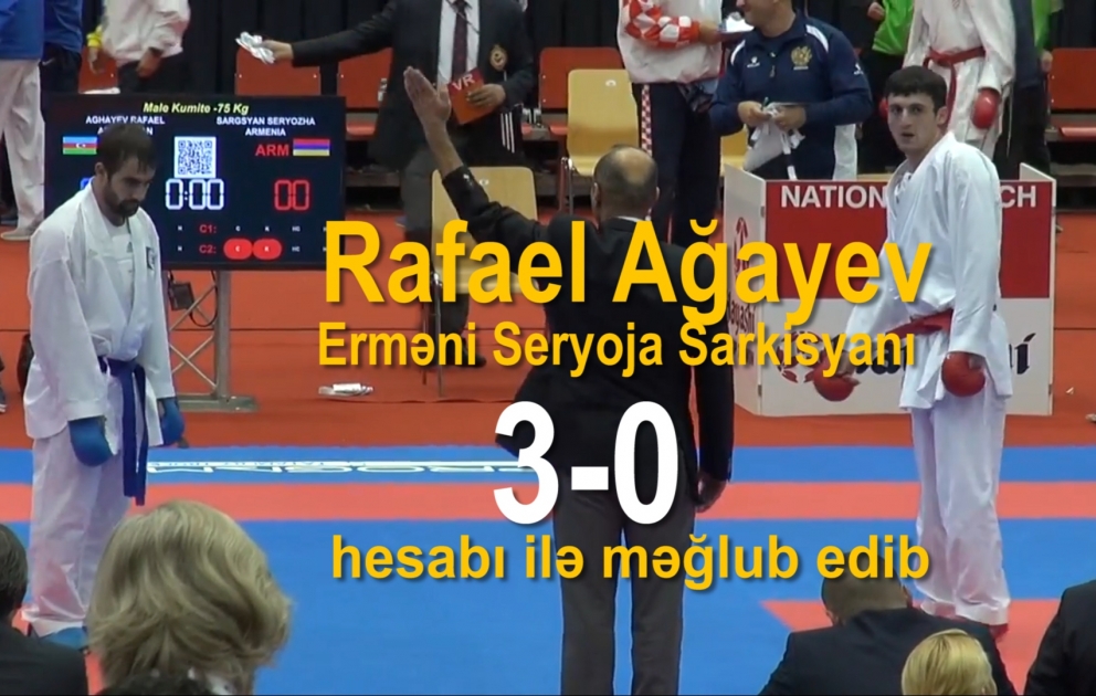 Karateçi Rafael Ağayev dünya çempionatında finala çıxıb