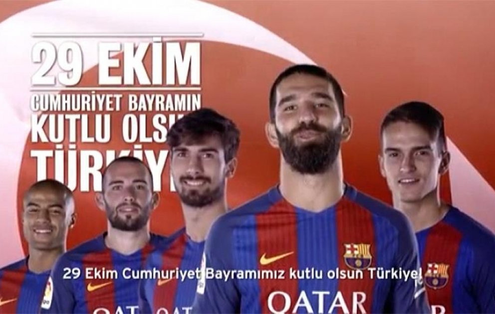 Barcelona Türkiyənin Cümhuriyyət Bayramını belə təbrik etdi