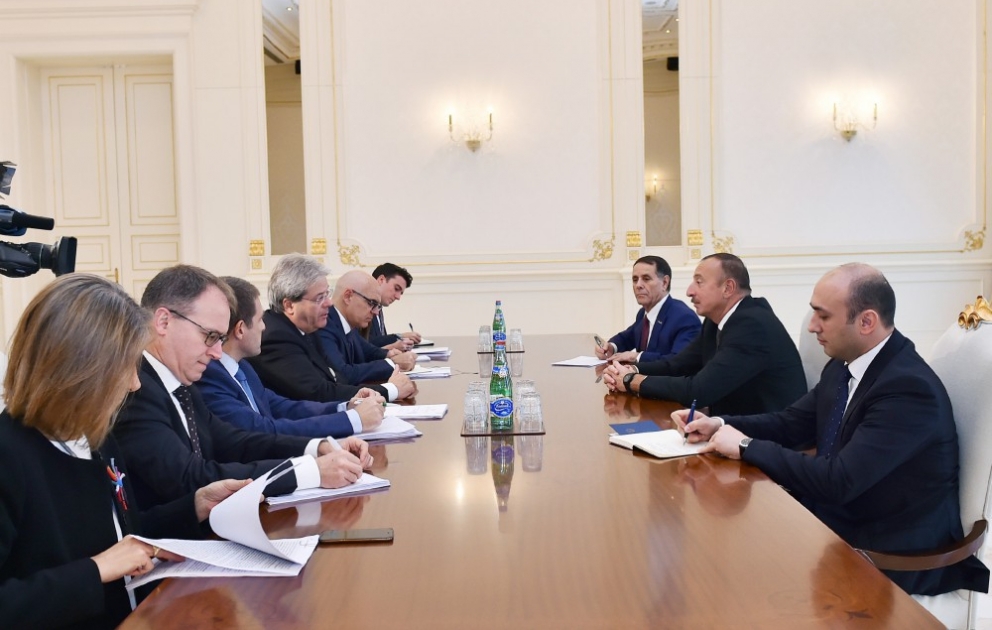 President Ilham Aliyev received delegation led by Italian Minister