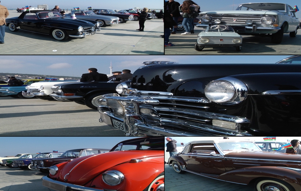 Baku hosts retro car parade on the National Flag Day