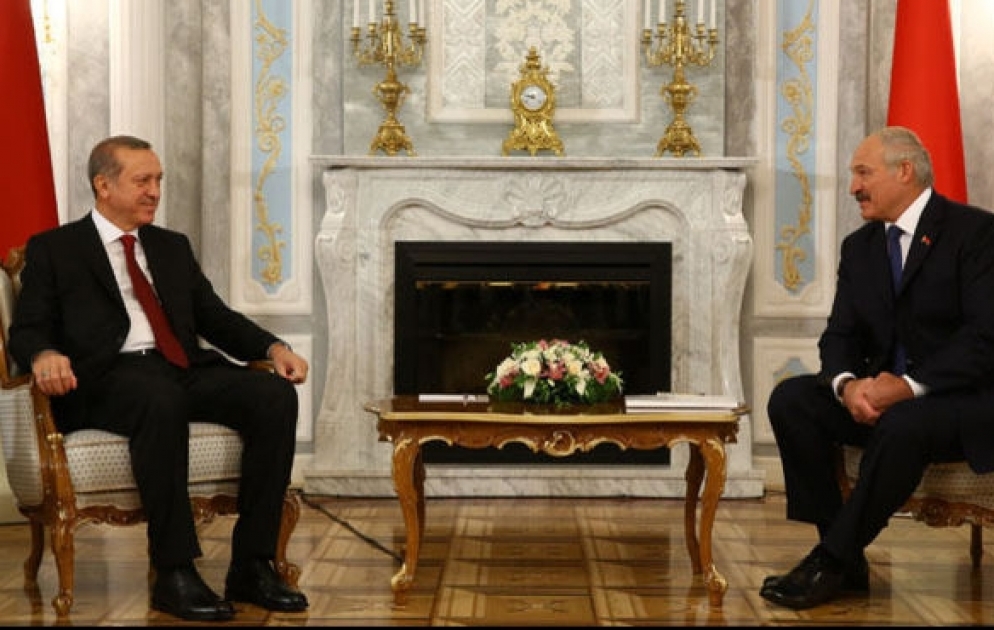 Türkiyə Prezidenti Rəcəb Tayyib Ərdoğan Belarusda səfərdədir