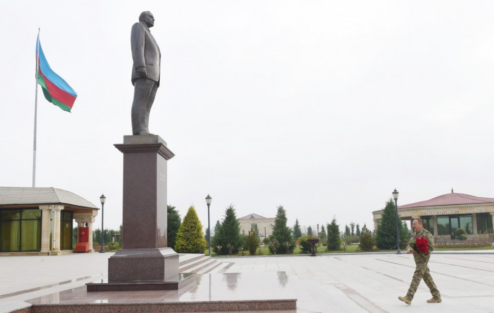 Президент Азербайджана Ильхам Алиев прибыл в Физулинский район