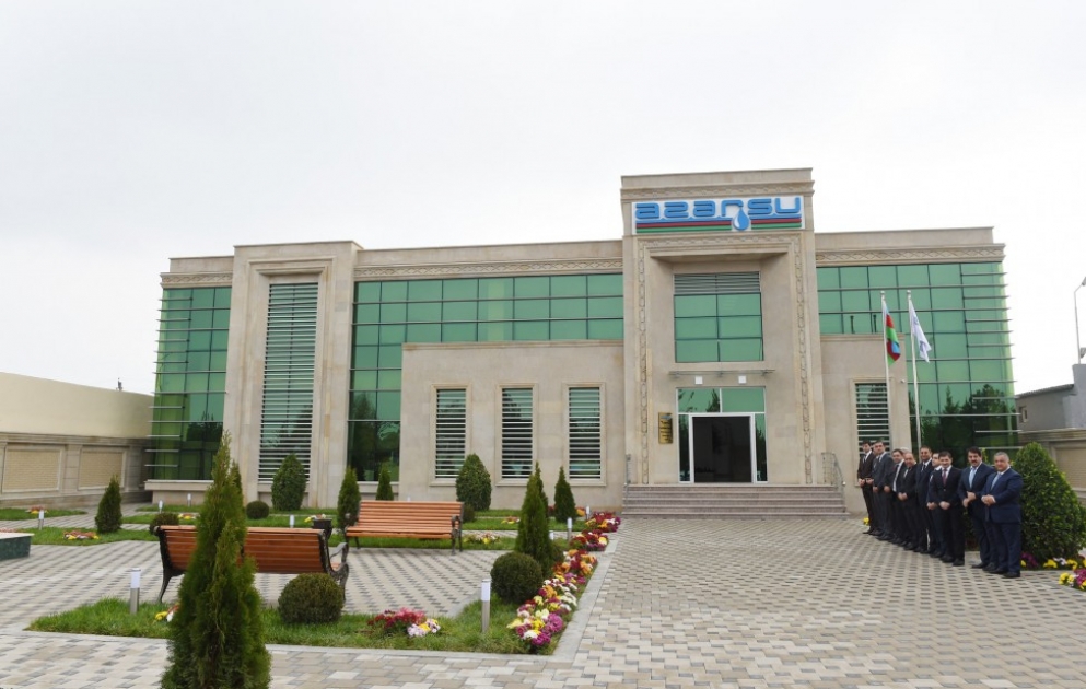 Beyləqan şəhərinin içməli su və kanalizasiya şəbəkələrinin yenidən qurulması işləri başa çatdırılıb