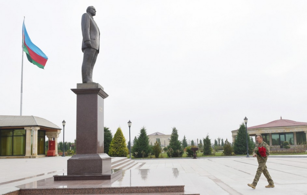 President Ilham Aliyev arrived in Fuzuli district for visit