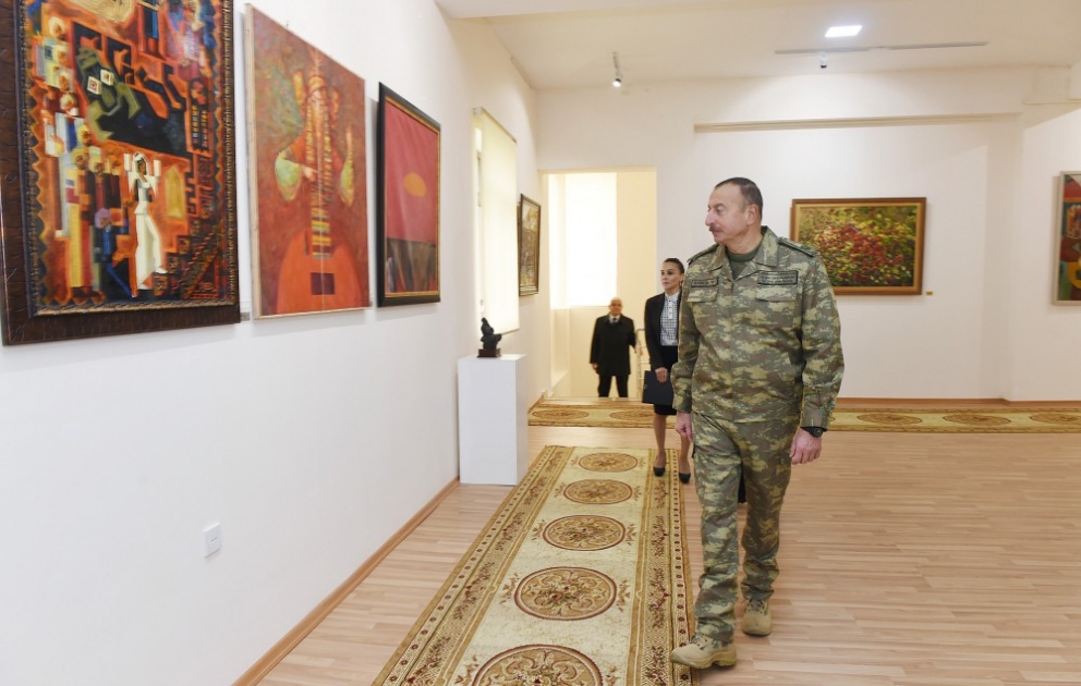 President Ilham Aliyev attended opening of State Art Gallery in Horadiz