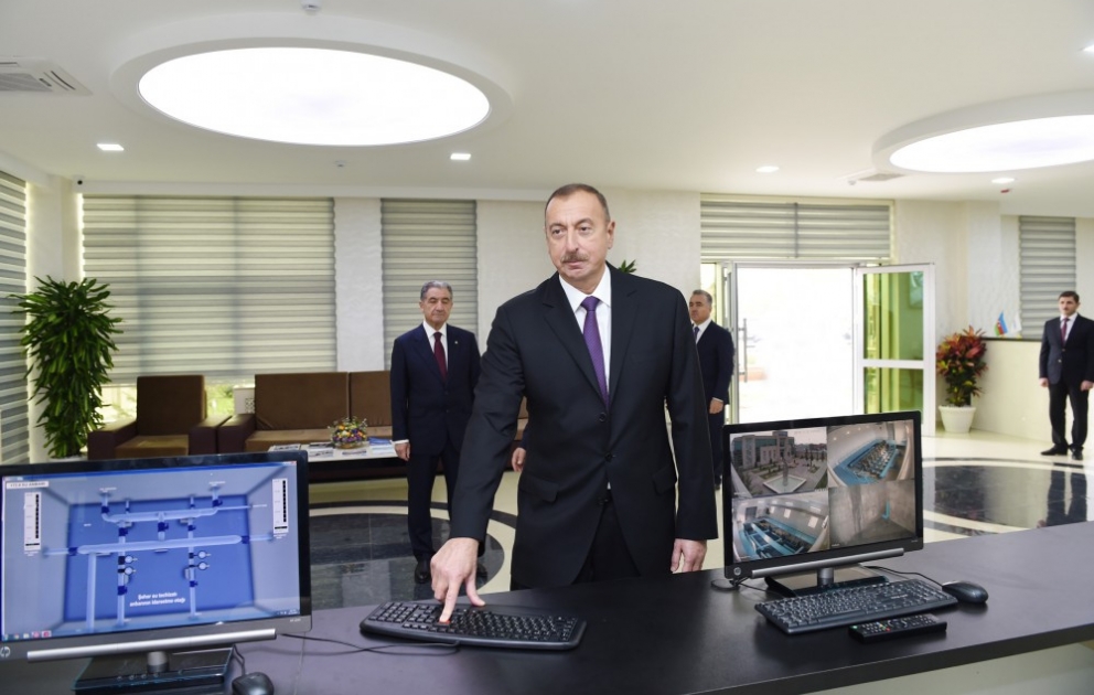 President Ilham Aliyev launched Beylagan city water supply and sewerage system