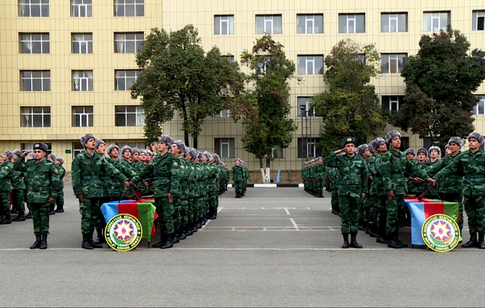 Göytəpədə gənc sərhədçilərin andiçmə mərasimi keçirilib