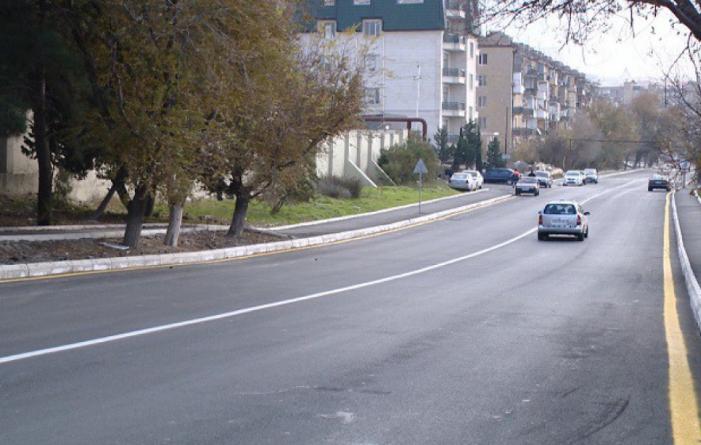 Xətai rayonunda Cavanşir küçəsi təmir olunub