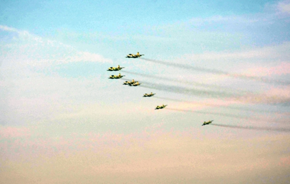 Combat aircrafts attacked the positions of conventional enemy