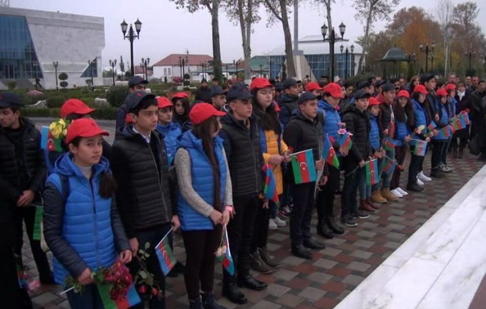Гейчайские школьники отправились в Губинский, Гусарский и Хачмазский районы