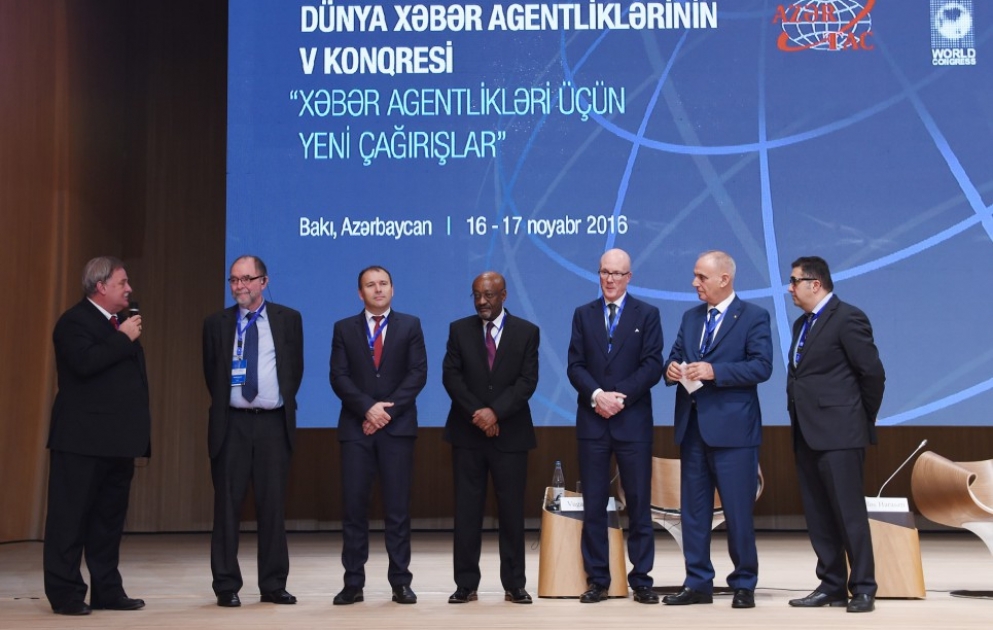 5th News Agencies World Congress ends in Baku    
AZERTAC assumes presidency of News Agencies World Congress
