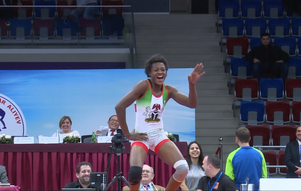Baku Grand Prix: Nigerian wrestler entertains spectators