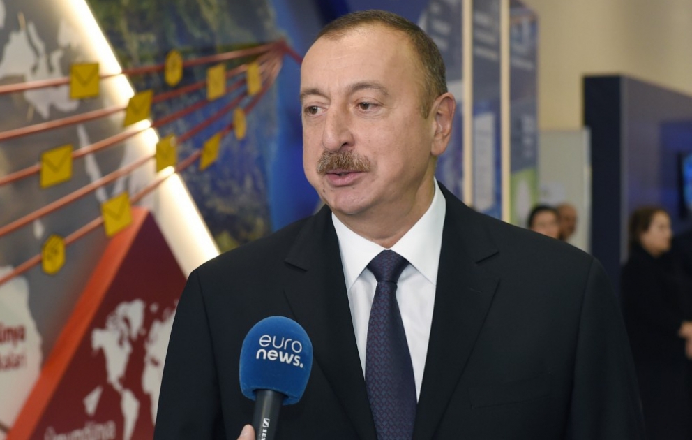Azərbaycan Prezidenti İlham Əliyev “Euronews” və “Rossiya-24” telekanallarının suallarını cavablandırıb