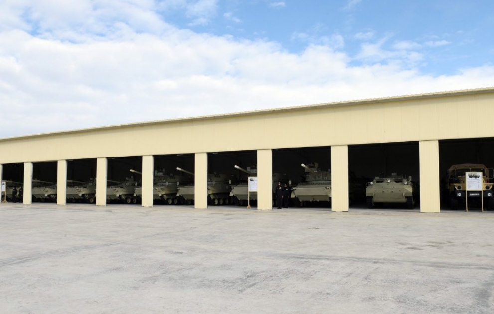 President Ilham Aliyev opened military unit in Tartar