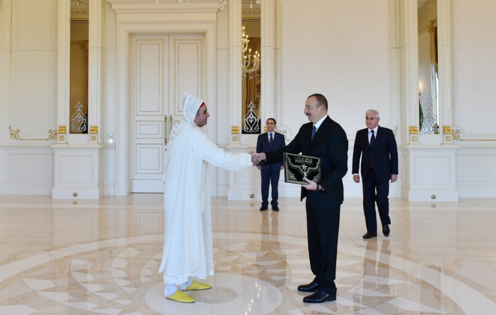 President Ilham Aliyev received credentials of incoming Moroccan Ambassador