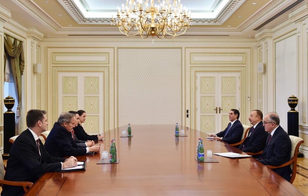 President Ilham Aliyev received delegation led by Special Envoy and Coordinator for International Energy Affairs at US Department of State