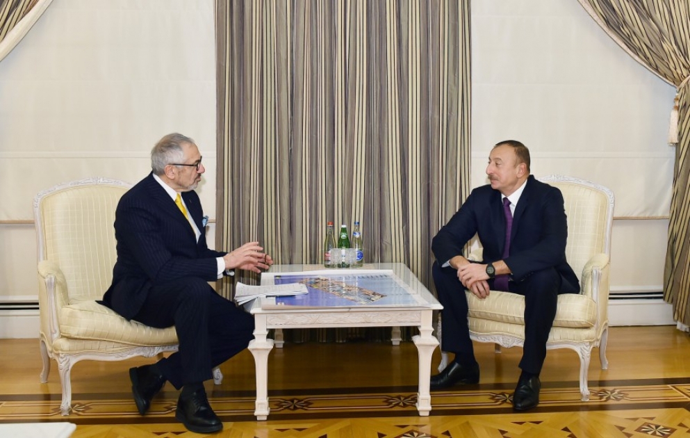 Prezident İlham Əliyev İtaliyanın “Danieli & C. Officine Meccaniche S.p.A” şirkətinin idarə heyətinin rəhbərini qəbul edib