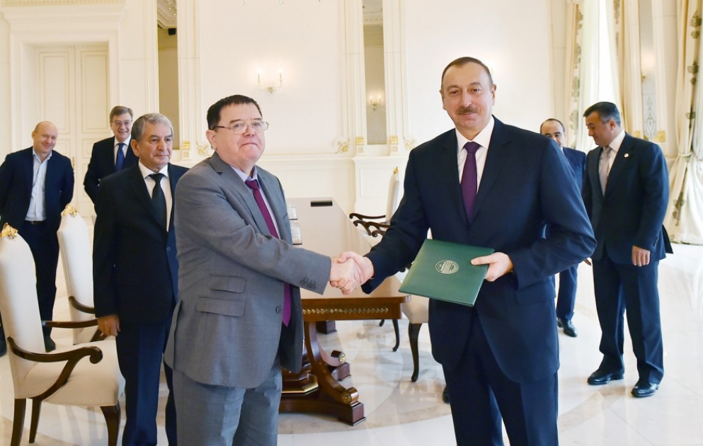 Azərbaycan Prezidenti İlham Əliyev Rusiyanın Həştərxan vilayətinin qubernatorunun başçılıq etdiyi nümayəndə heyətini qəbul edib