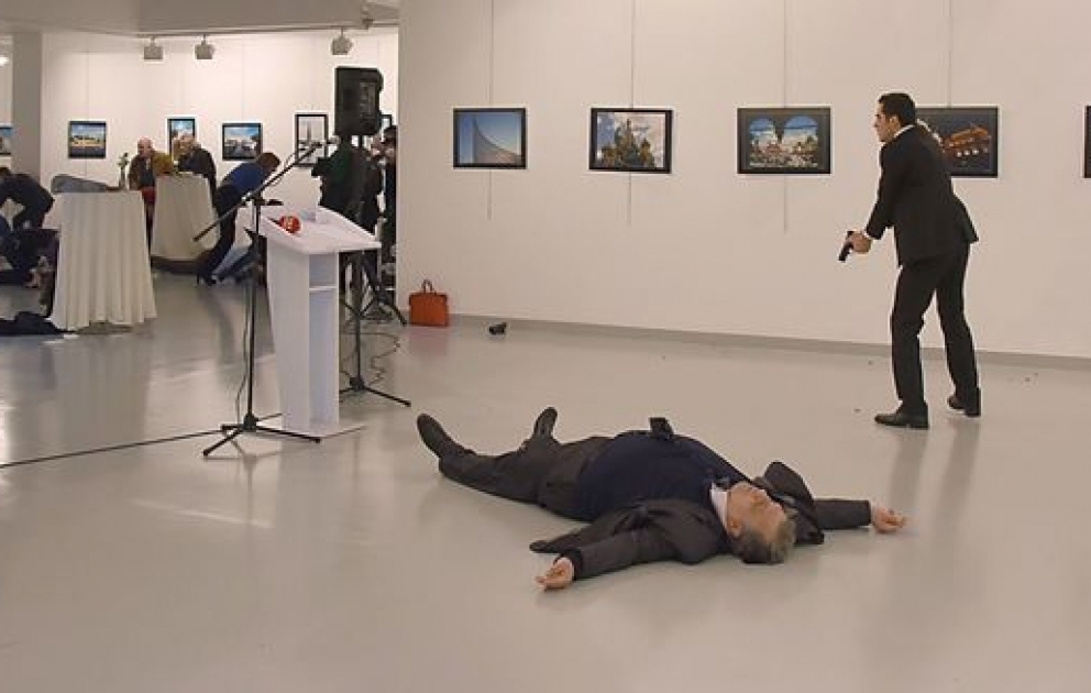 Новое видео покушения на российского посла