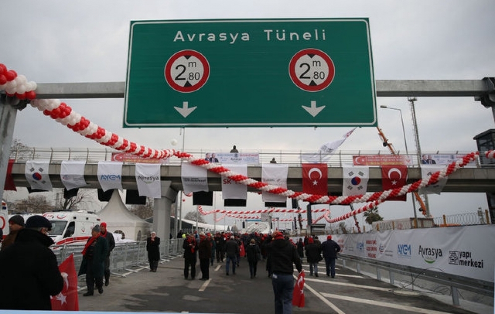 İstanbulda “Avrasiya” tunelinin açılış mərasimi keçirilir