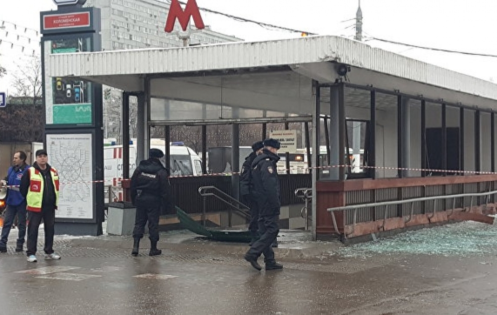 Moskvada metro keçidində partlayış olub