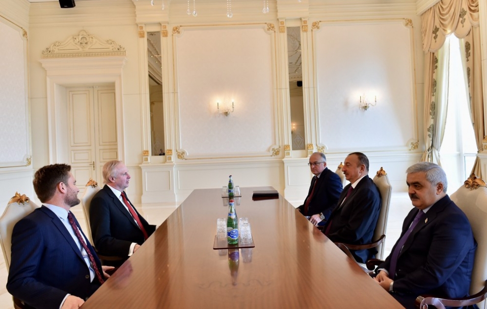 Entretien du président azerbaïdjanais Ilham Aliyev avec le PDG de BP