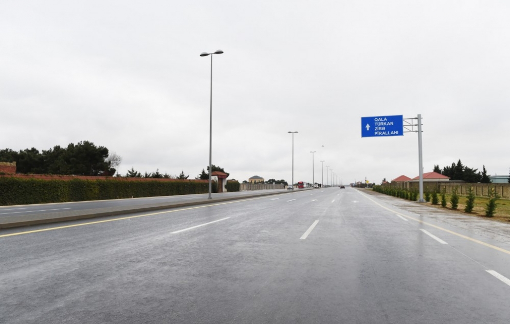 Zweiter Abschnitt der Autostraße Gala-Pirallahi nach Rekonstruktion zur Nutzung überlassen