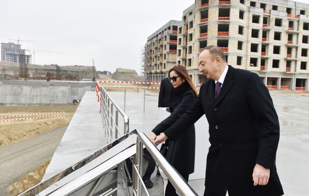 Prezident İlham Əliyev “Bakı Ağ Şəhər”də görülən işlərlə tanış olub