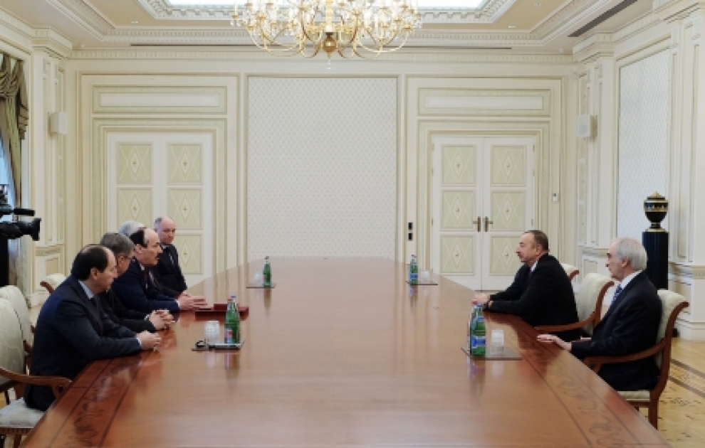 President Ilham Aliyev received delegation led by head of the Republic of Dagestan of the Russian Federation Ramazan Abdulatipov
