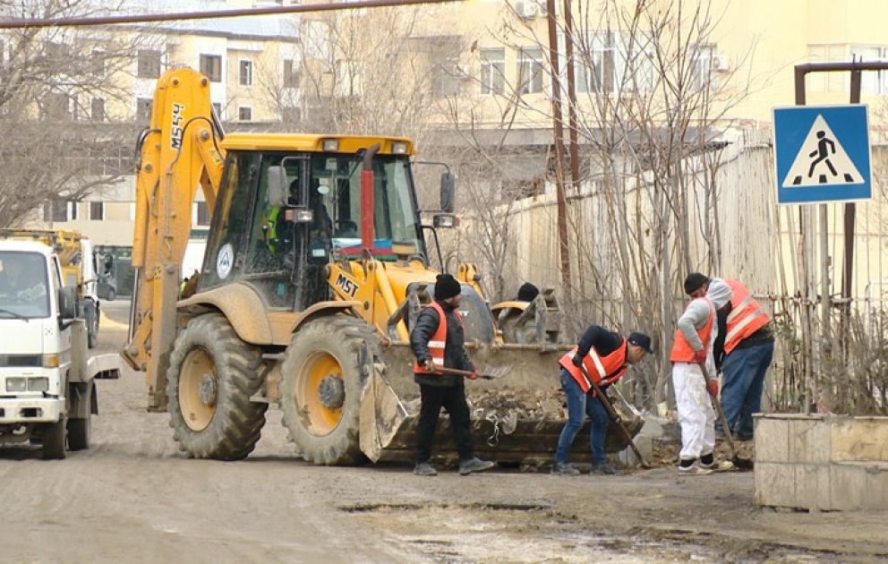 Nəcəf Nərimanov küçəsi təmir edilir