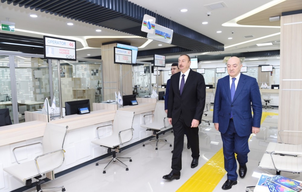 President Ilham Aliyev attended opening of "ASAN Kommunal" Center No1 in Baku