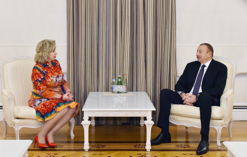 President Ilham Aliyev received Russian Commissioner for Human Rights