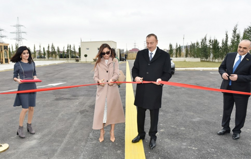 President Ilham Aliyev attended opening of social rehabilitation centers and shelters for people with disabilities in Zabrat district