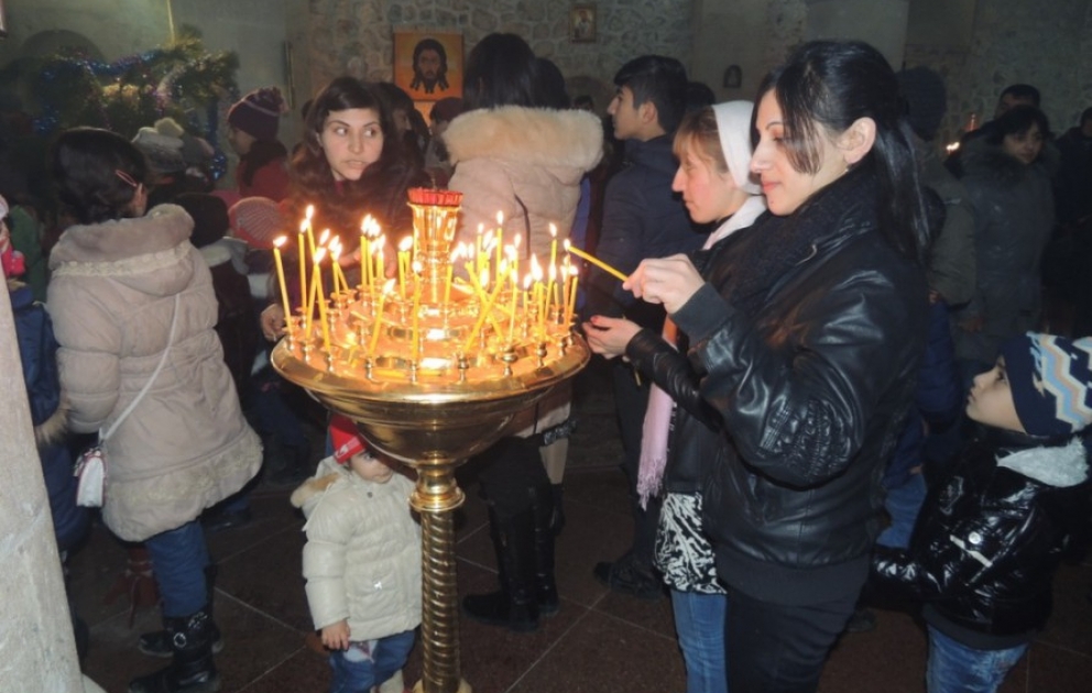 Qəbələnin Nic qəsəbəsində Milad bayramı qeyd olunub
