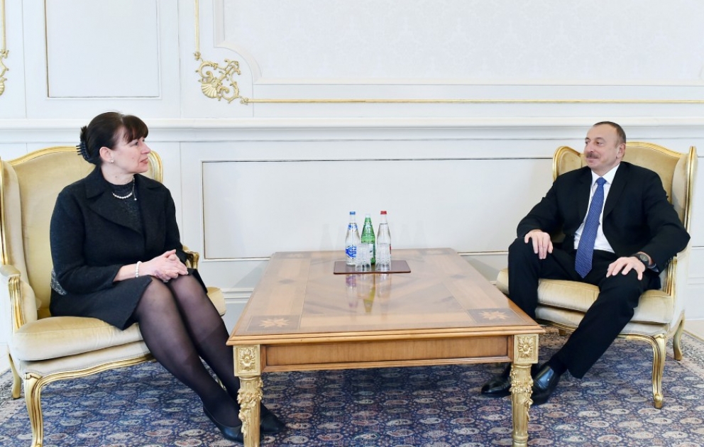 Президент Ильхам Алиев принял верительные грамоты новоназначенного посла Эстонии в Азербайджане