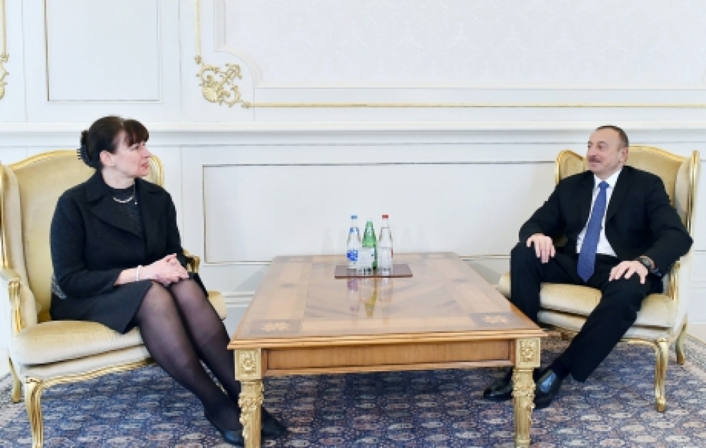 President Ilham Aliyev received credentials of incoming Estonian Ambassador