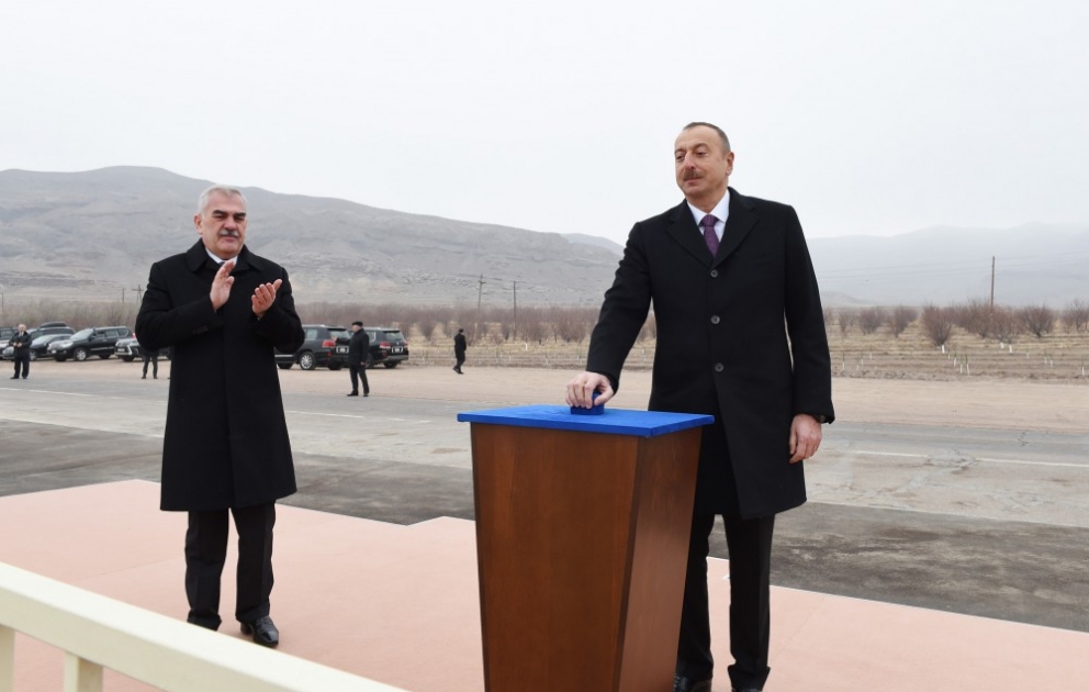 President Ilham Aliyev attended groundbreaking ceremony of Ordubad Hydroelectric Power Plant