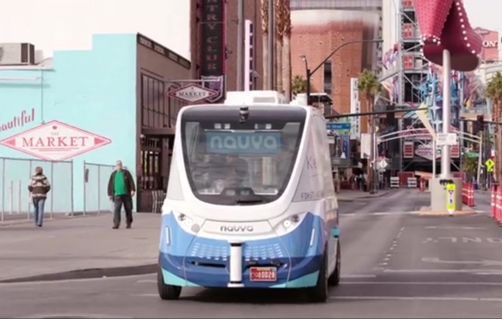 Las Vegas: des bus sans chauffeur mis en service