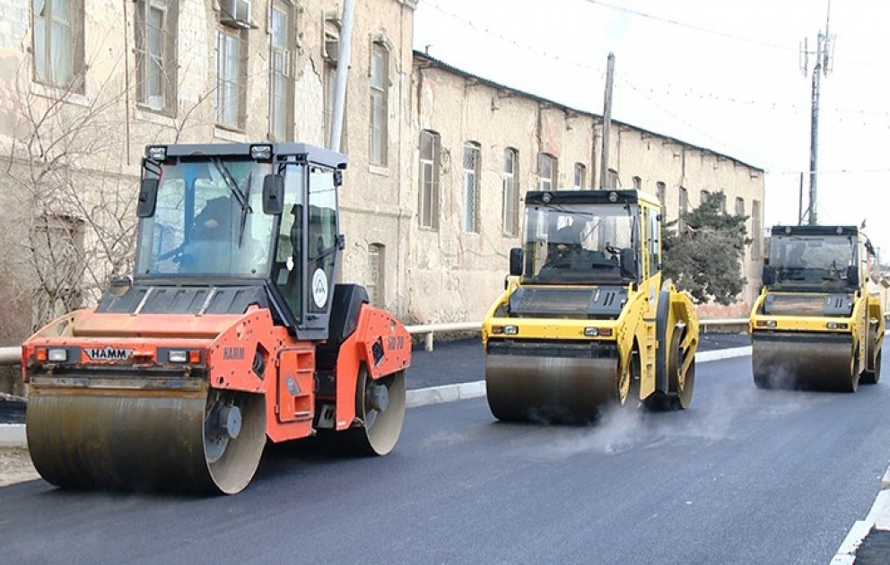 Sabunçu-Ramana avtomobil yolunda son tamamlanma işləri aparılır