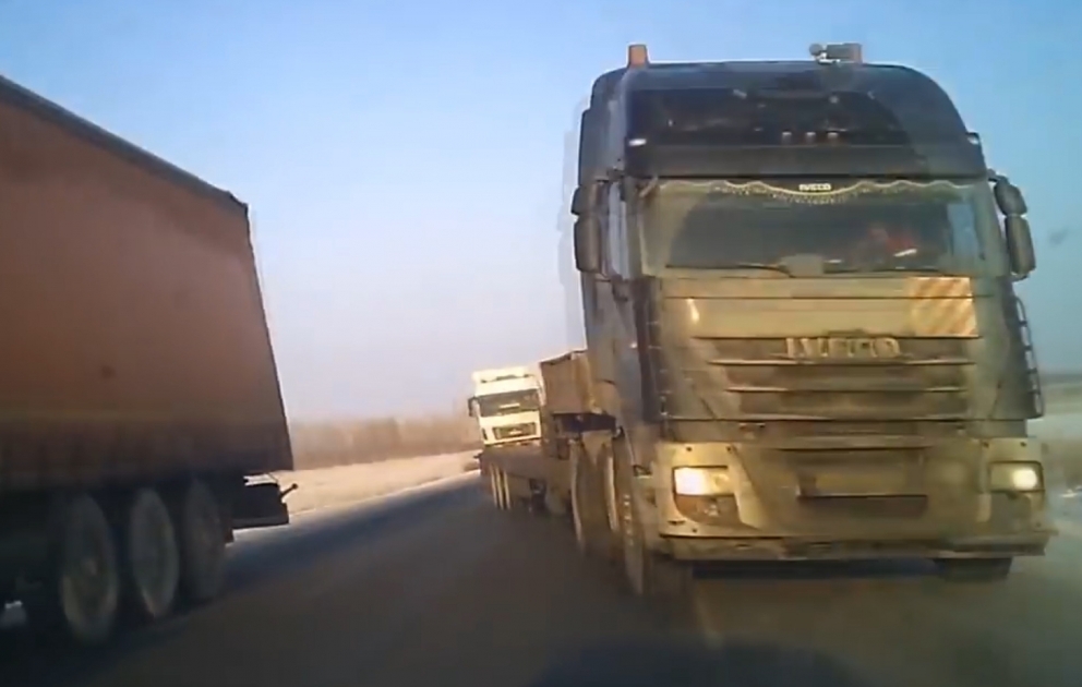 Lucky driver avoids death by inches