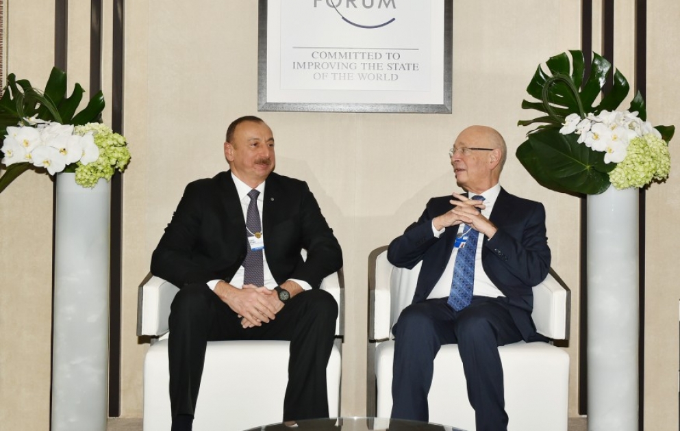 President Ilham Aliyev met with Executive Chairman of World Economic Forum Klaus Schwab