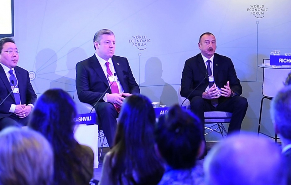 WWF in Davos: Präsident Ilham Aliyev nimmt an interaktiver Sitzung “The Silk Road Effect” teil
