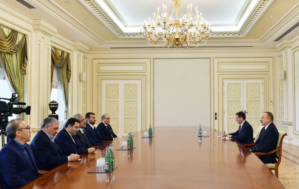 President Ilham Aliyev received delegation led by governor of West Azerbaijan Province of Iran