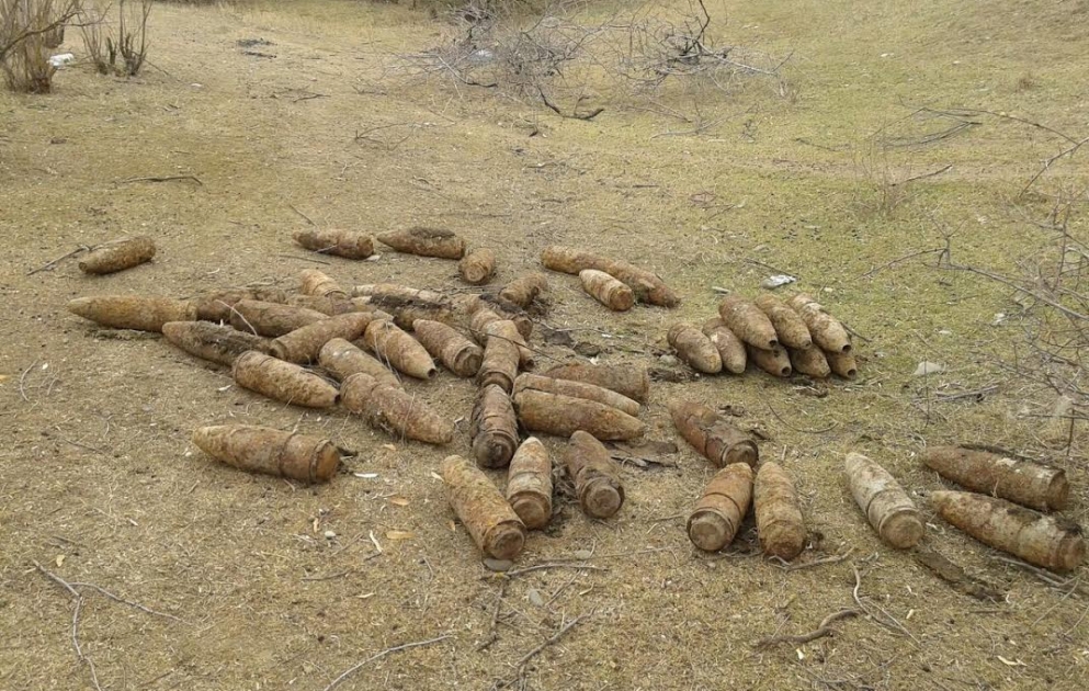 Ağstafada 181 ədəd partlamamış hərbi sursat tapılıb